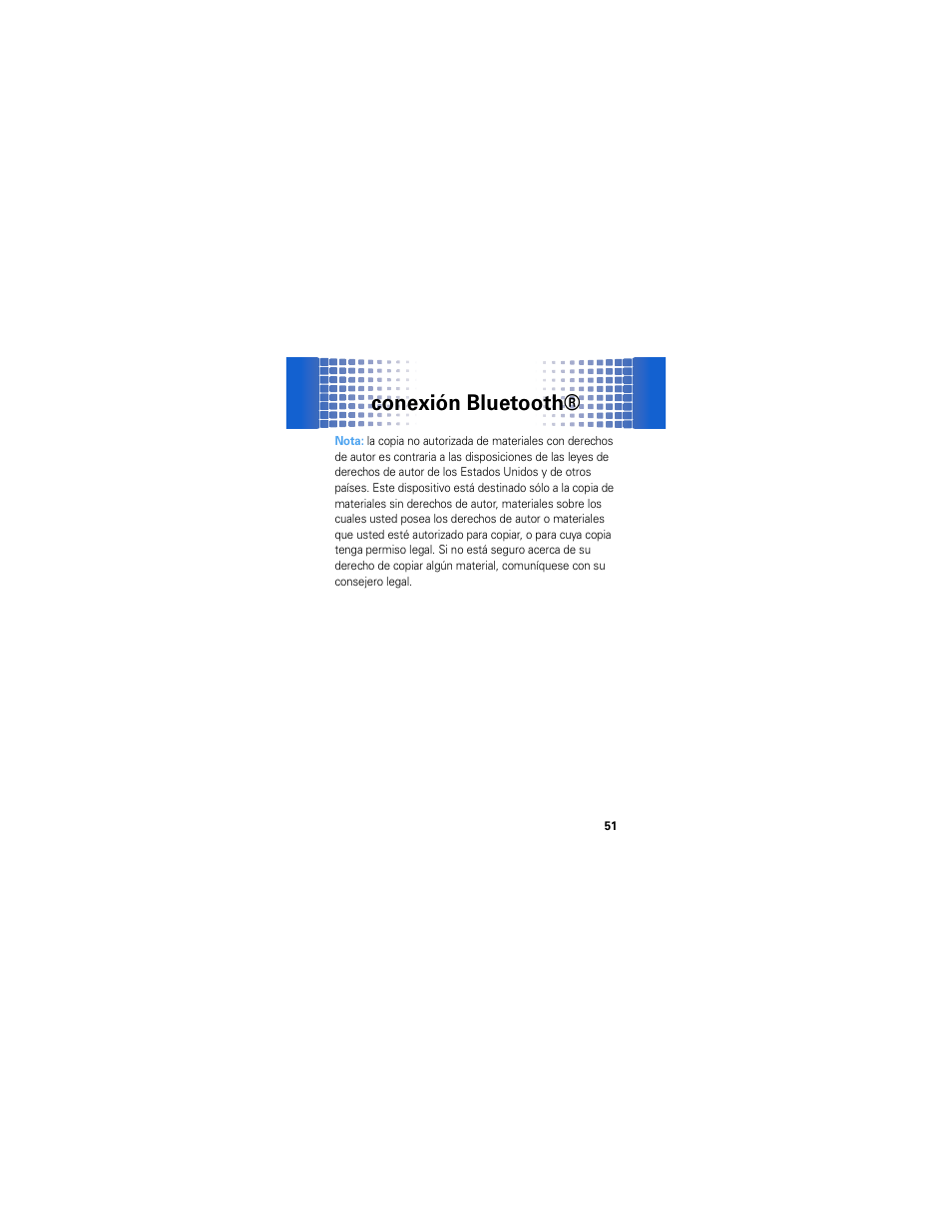 Conexión bluetooth | Motorola Crush User Manual | Page 131 / 164
