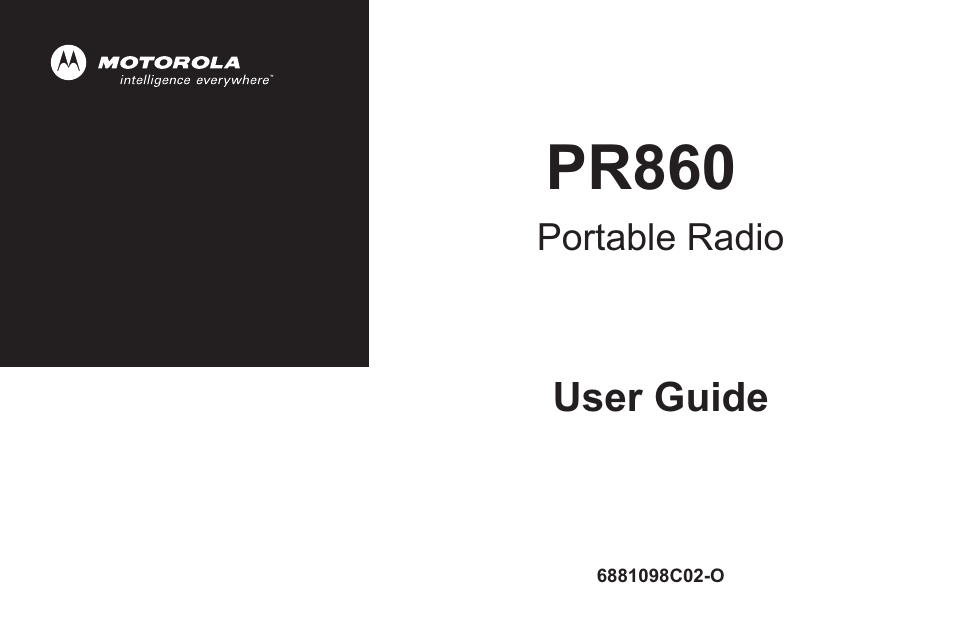 Motorola PR860 User Manual | 28 pages