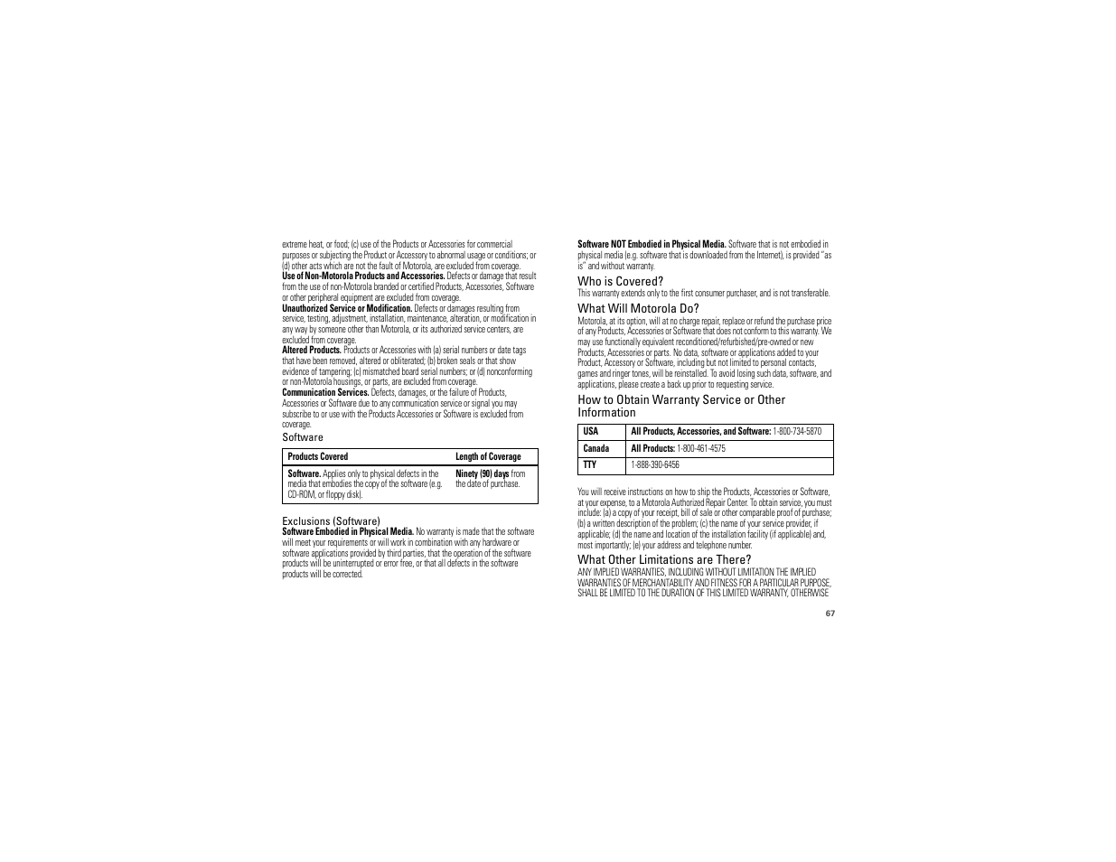 Motorola Devour 68000202479-A User Manual | Page 69 / 73