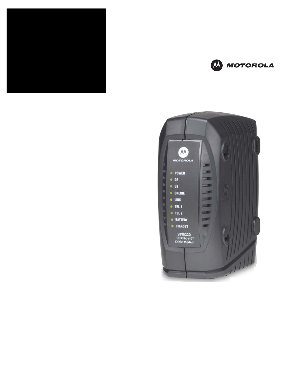 Motorola SBV5220 User Manual | 64 pages