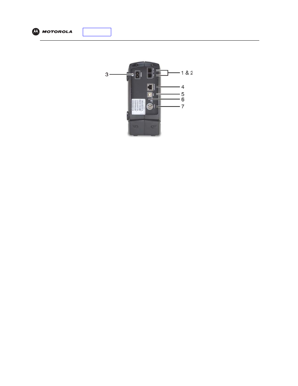 Rear panel | Motorola SBV5220 User Manual | Page 13 / 64