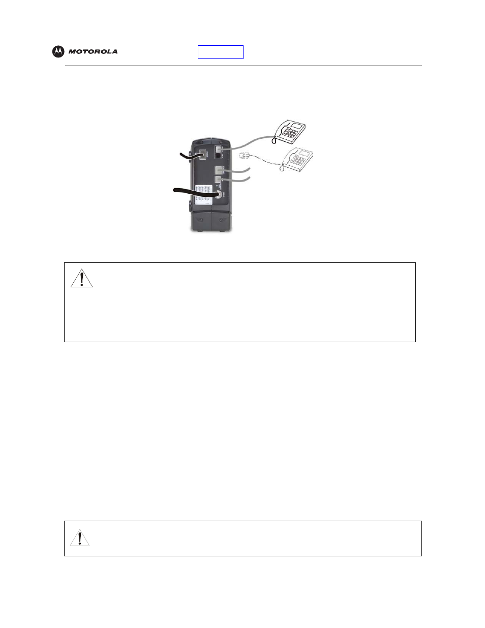 Setting up a usb driver, Caution | Motorola SBV5220 User Manual | Page 21 / 64