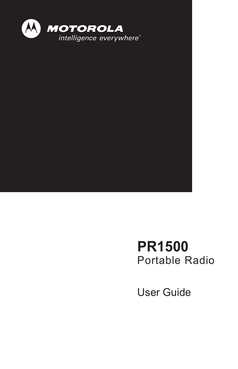 Motorola PR1500 User Manual | 70 pages