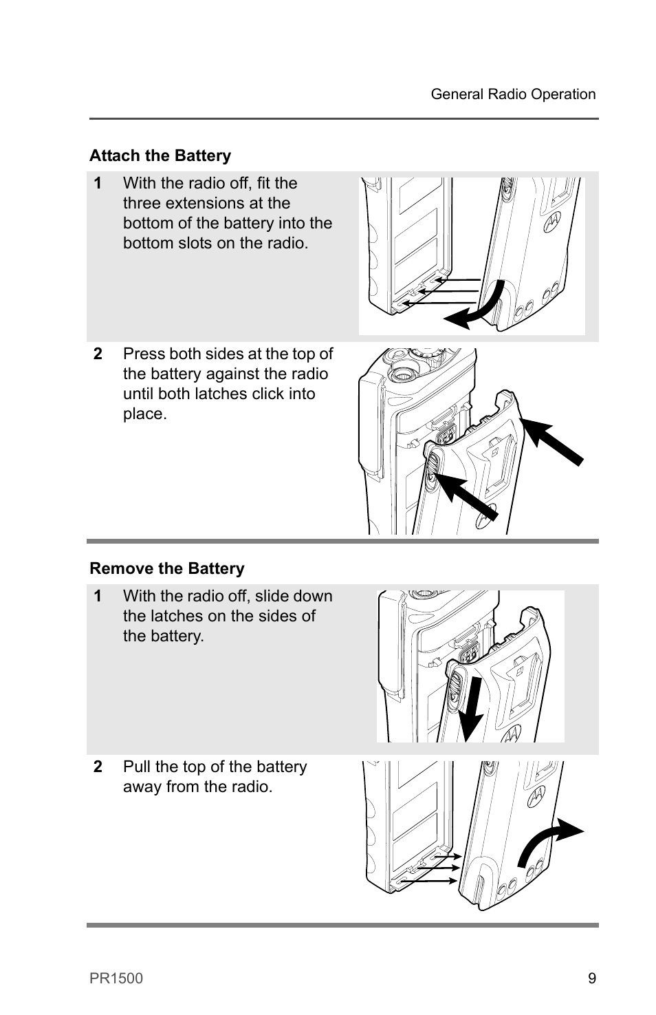 Motorola PR1500 User Manual | Page 19 / 70