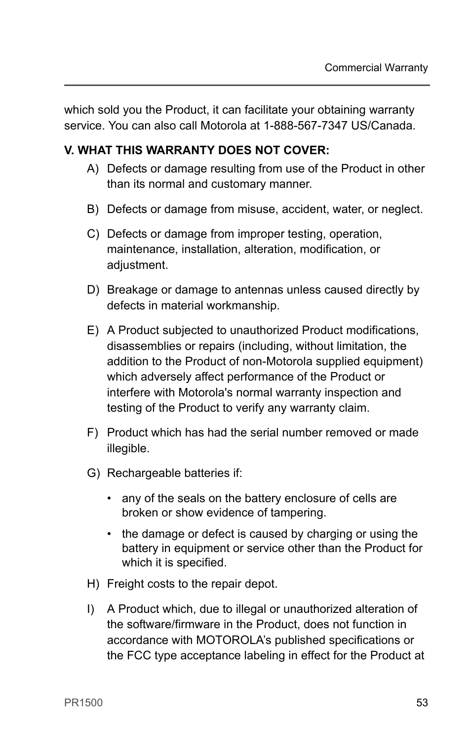 Motorola PR1500 User Manual | Page 63 / 70