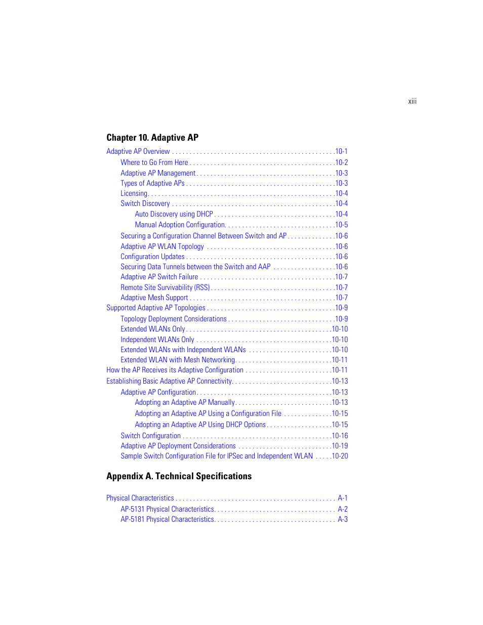 Motorola AP-51XX User Manual | Page 13 / 698