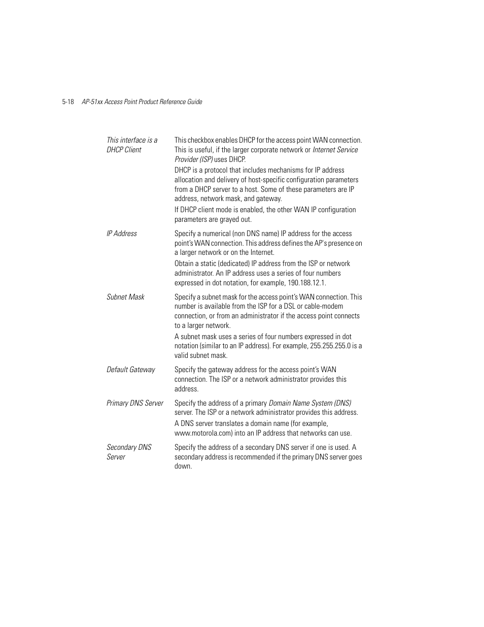 Motorola AP-51XX User Manual | Page 166 / 698