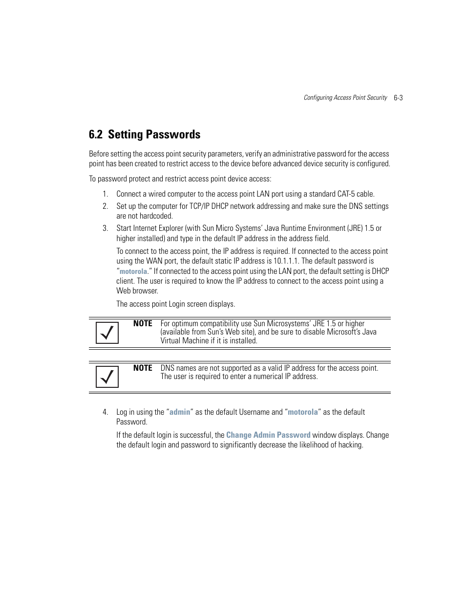 2 setting passwords, Setting passwords -3, Setting passwords on | Motorola AP-51XX User Manual | Page 221 / 698