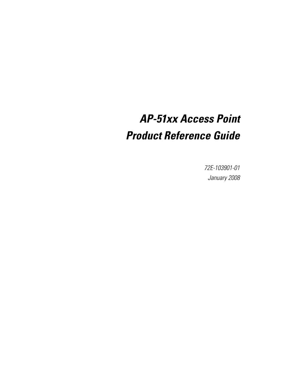 Ap-51xx access point product reference guide | Motorola AP-51XX User Manual | Page 3 / 698