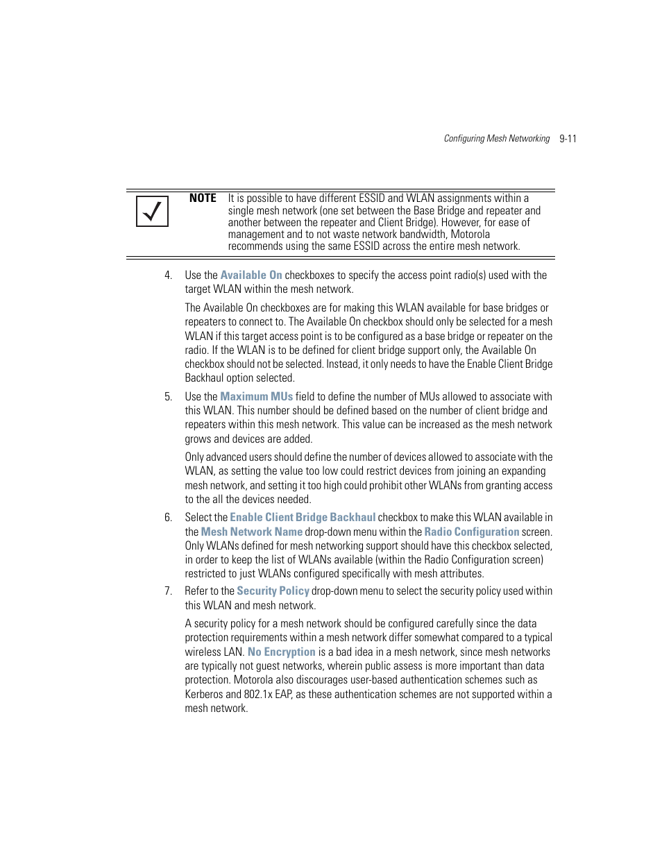 Motorola AP-51XX User Manual | Page 599 / 698