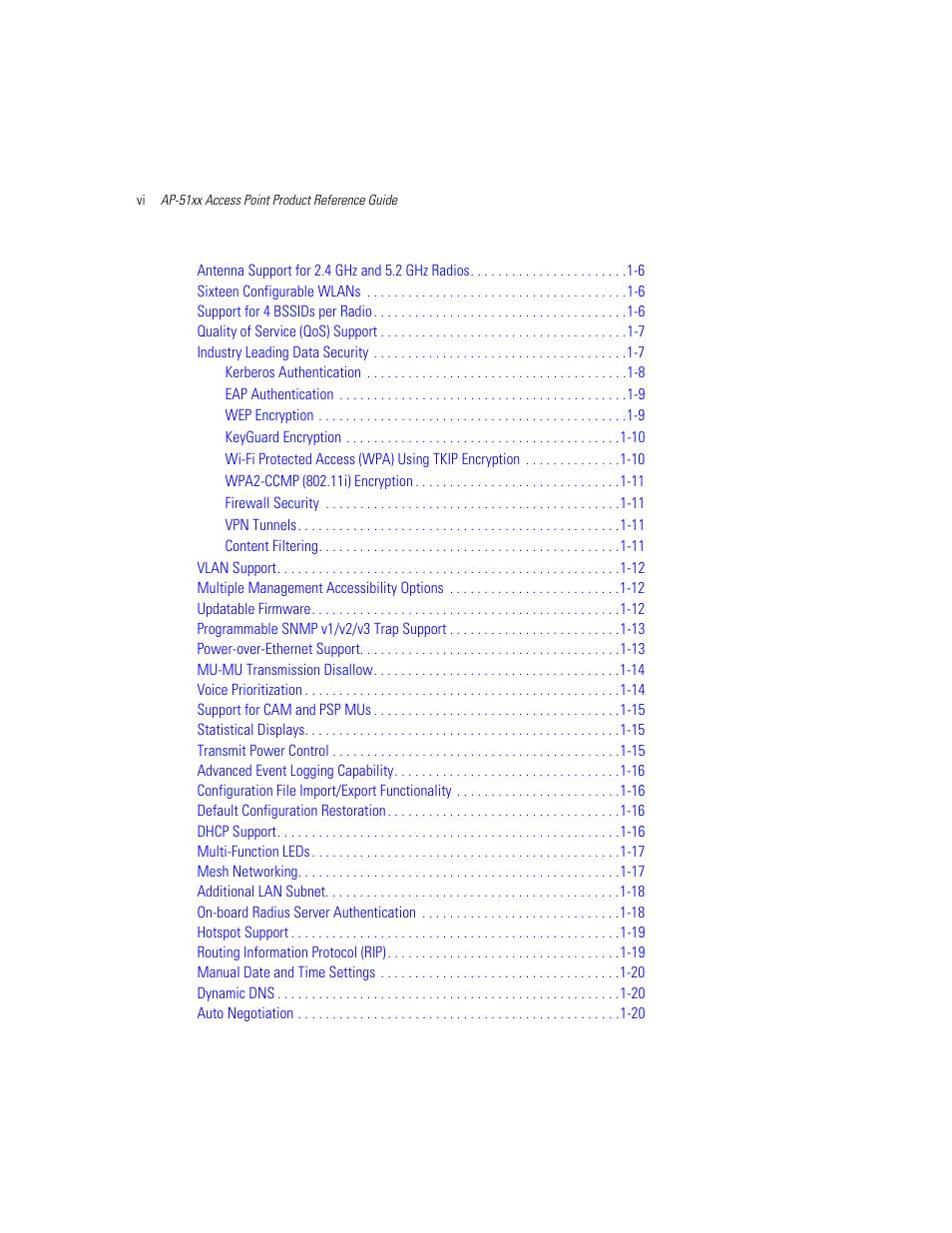 Motorola AP-51XX User Manual | Page 6 / 698