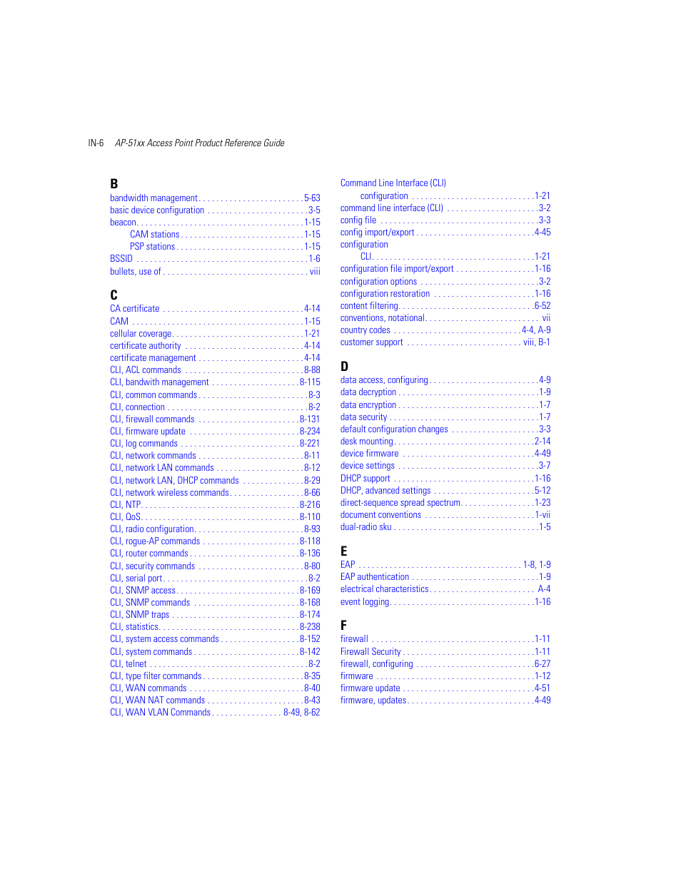 Motorola AP-51XX User Manual | Page 692 / 698