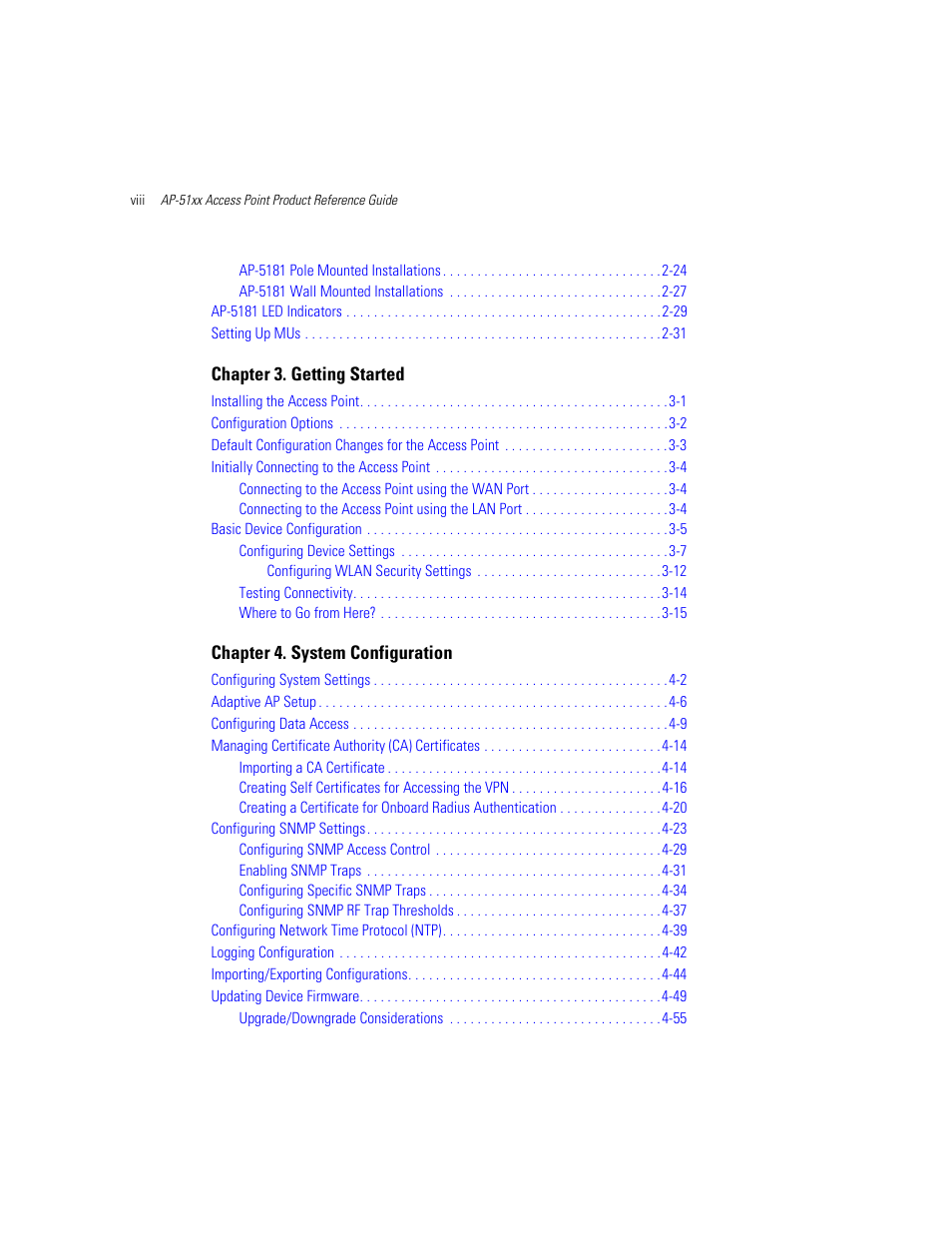 Motorola AP-51XX User Manual | Page 8 / 698