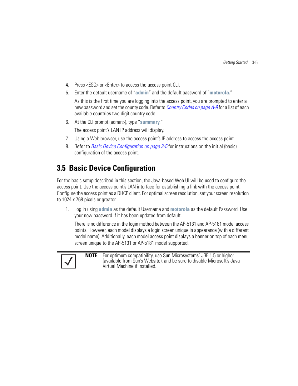 5 basic device configuration, Basic device configuration -5, Basic device configuration | Motorola AP-51XX User Manual | Page 81 / 698