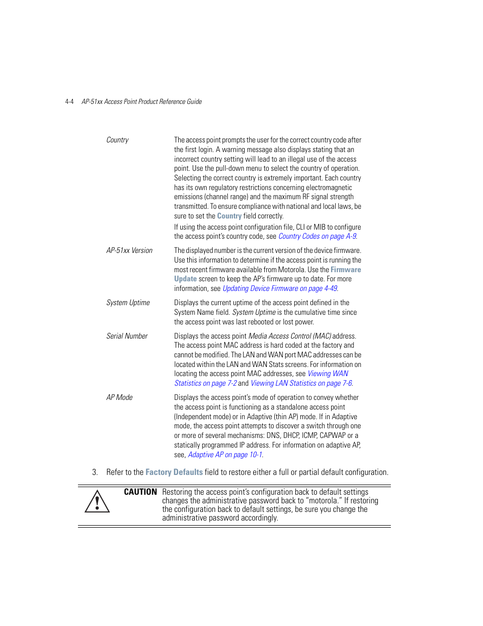 Motorola AP-51XX User Manual | Page 96 / 698