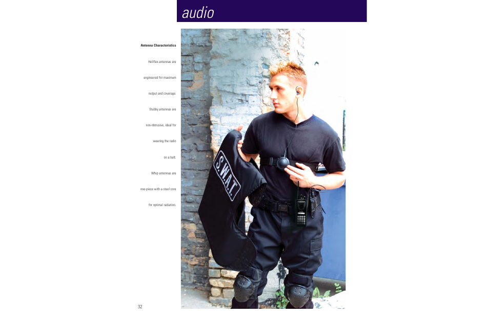 Audio | Motorola LCS 2000TM User Manual | Page 34 / 48