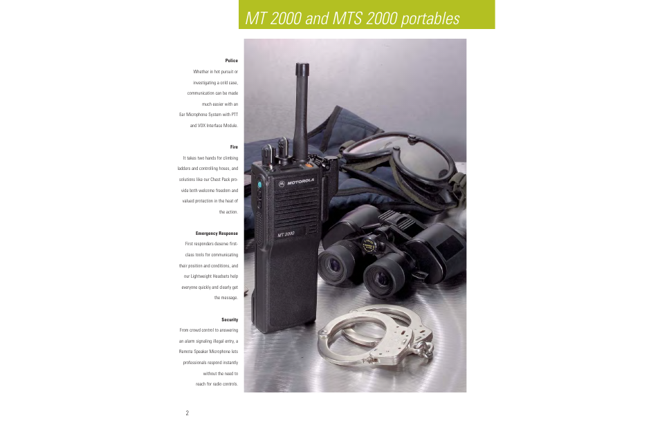 Motorola LCS 2000TM User Manual | Page 4 / 48