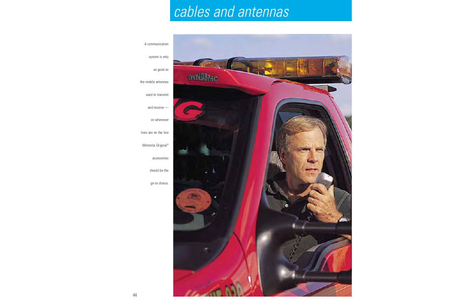 Cables and antennas | Motorola LCS 2000TM User Manual | Page 46 / 48