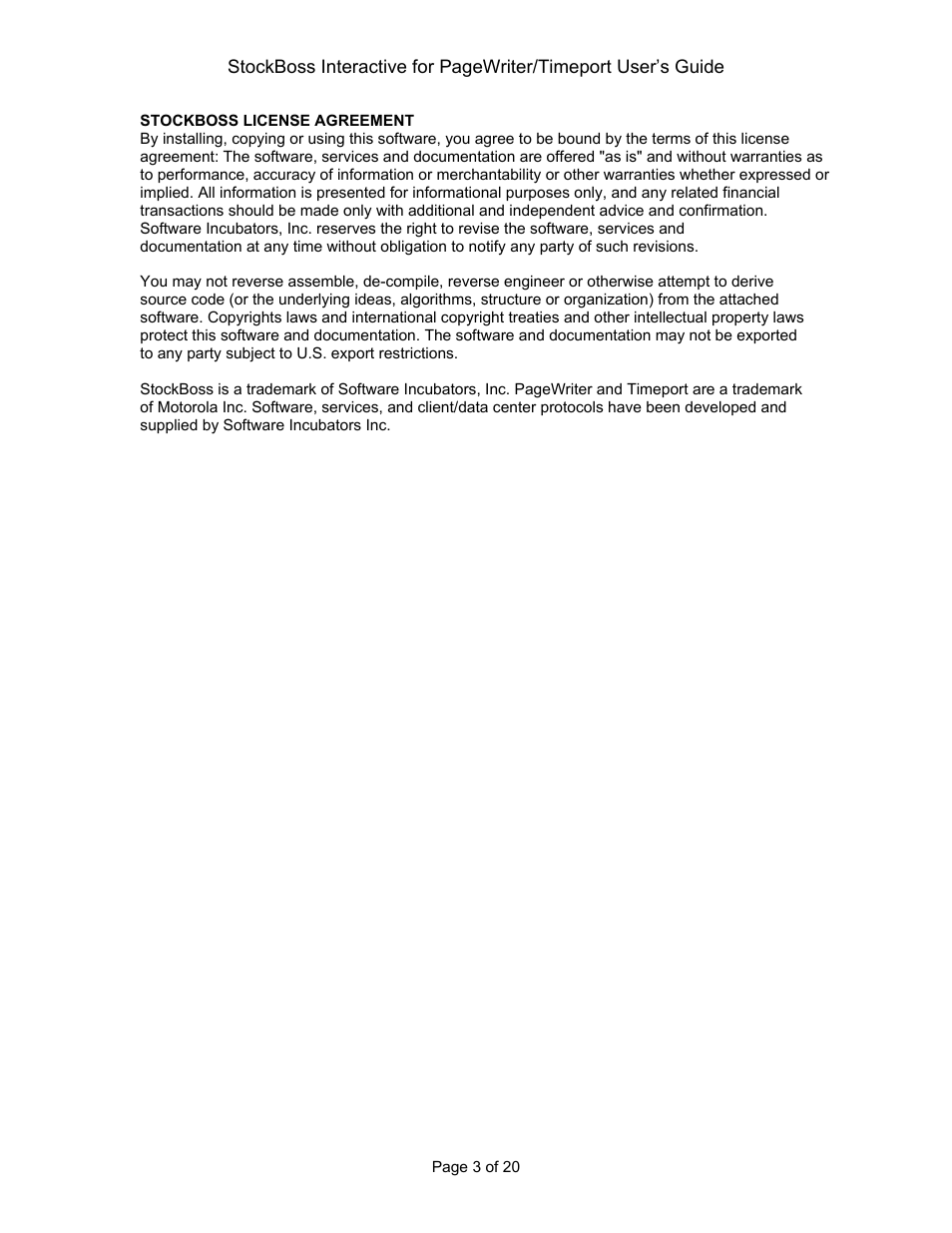 Motorola 2000X User Manual | Page 3 / 20