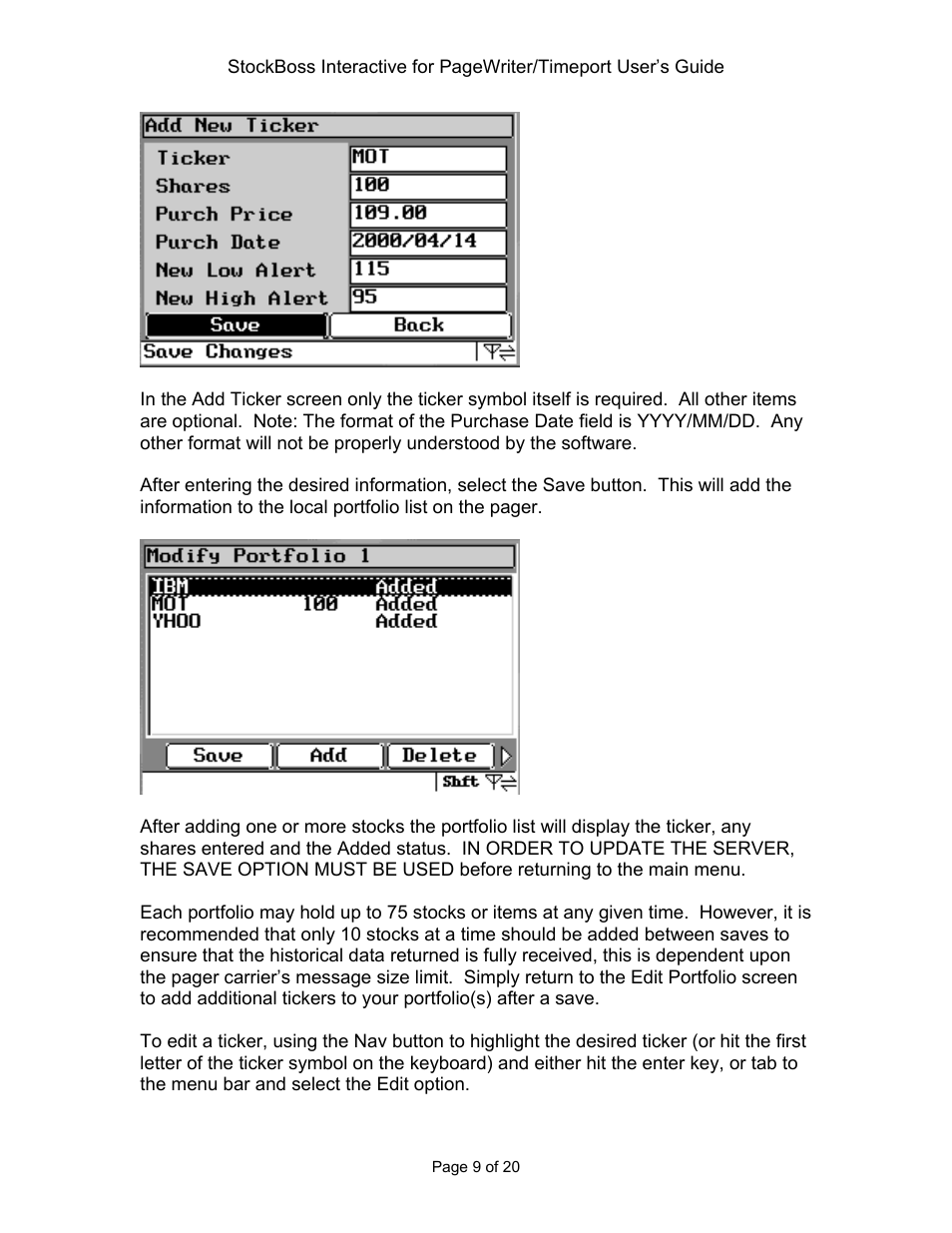 Motorola 2000X User Manual | Page 9 / 20