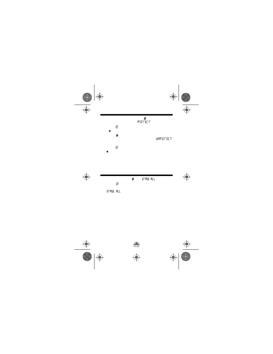 Saving messages, Erasing messages | Motorola Pronto User Manual | Page 9 / 16