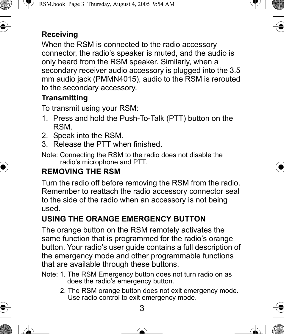 English | Motorola PMMN4015 User Manual | Page 4 / 6