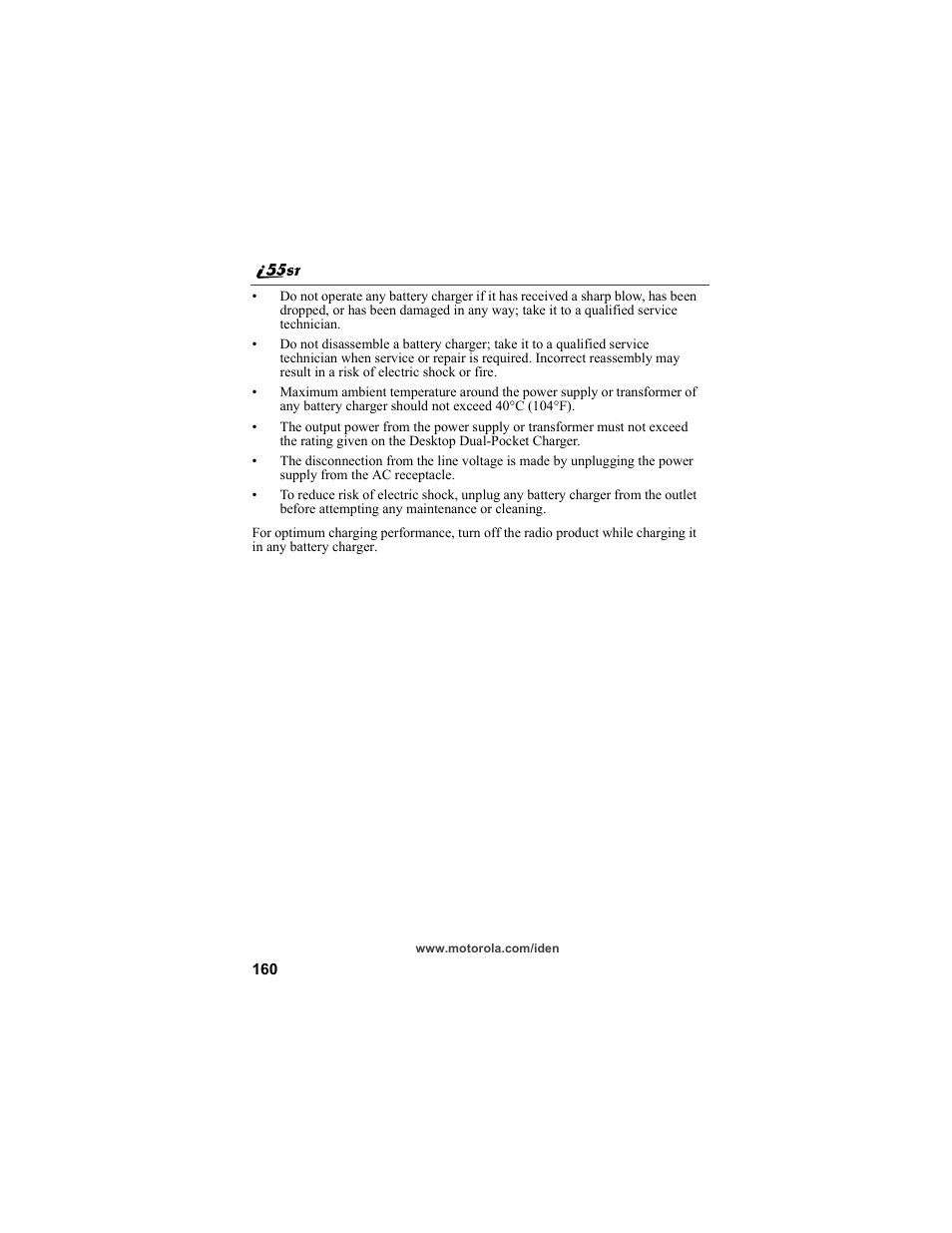 Motorola i55sr Phone User Manual | Page 160 / 176