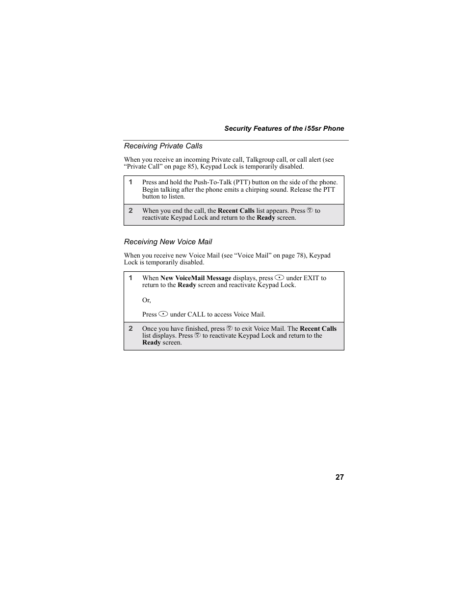 Motorola i55sr Phone User Manual | Page 27 / 176