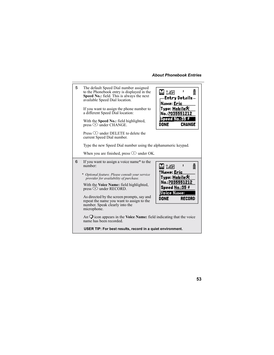 Ee step 6 of “ad | Motorola i55sr Phone User Manual | Page 53 / 176