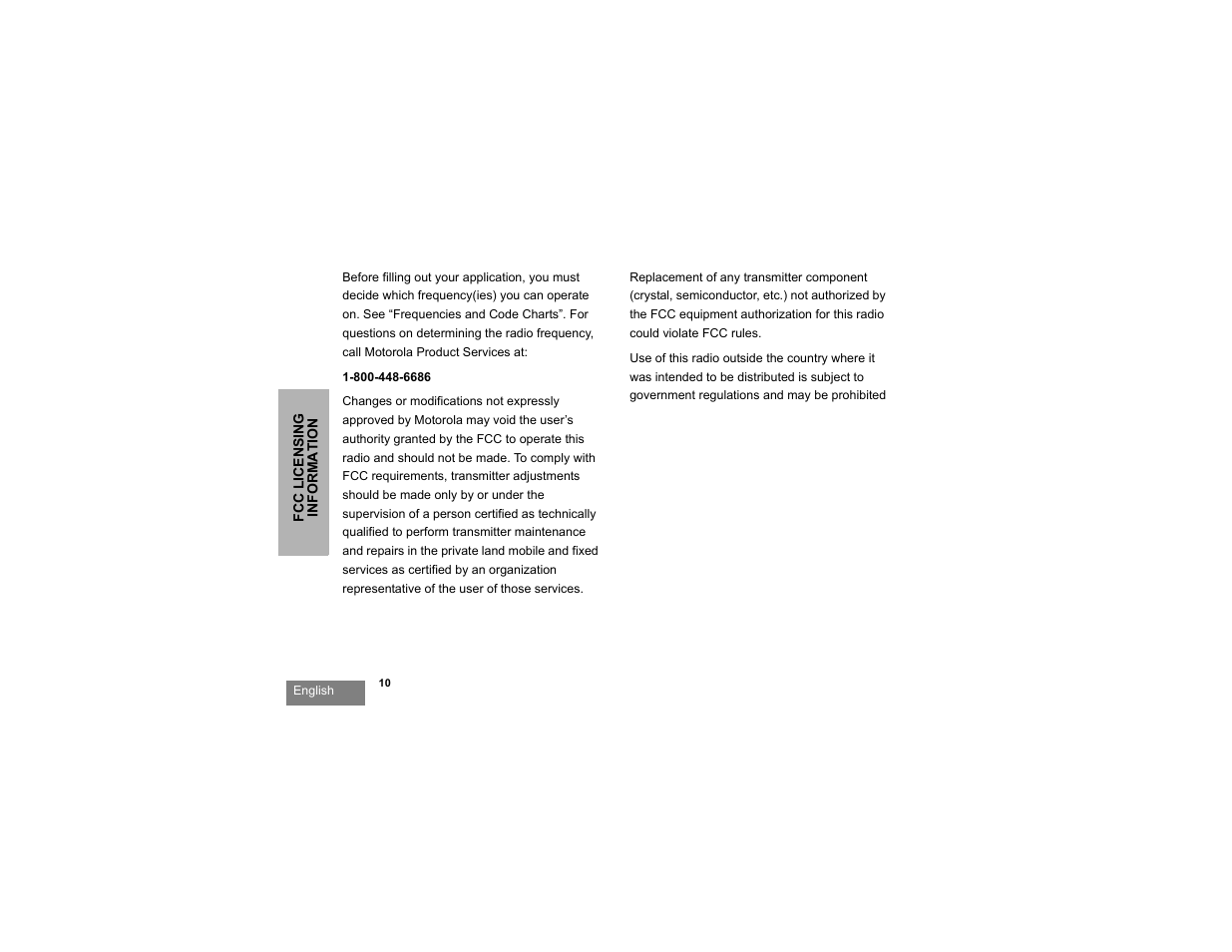 Motorola RDX SERIES RDU4100 User Manual | Page 12 / 99