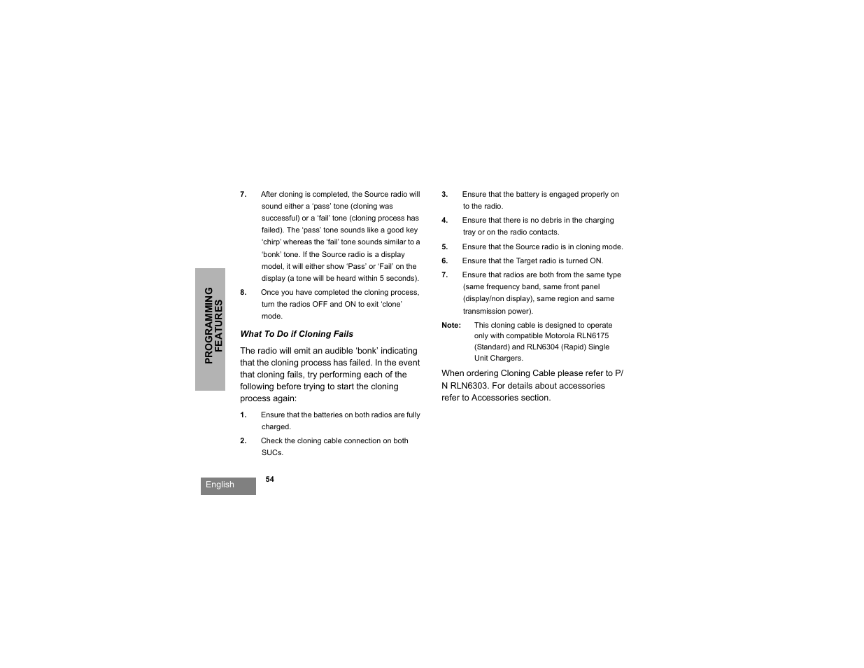 Motorola RDX SERIES RDU4100 User Manual | Page 56 / 99