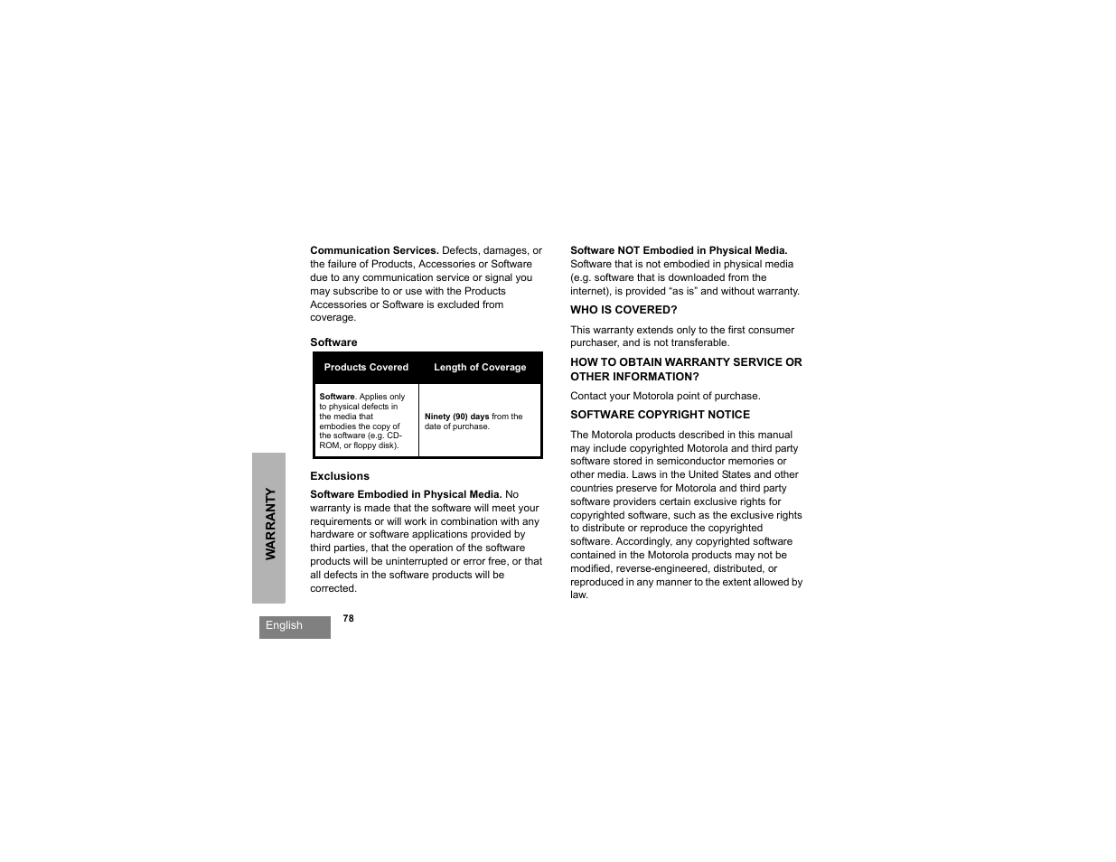 Motorola RDX SERIES RDU4100 User Manual | Page 80 / 99