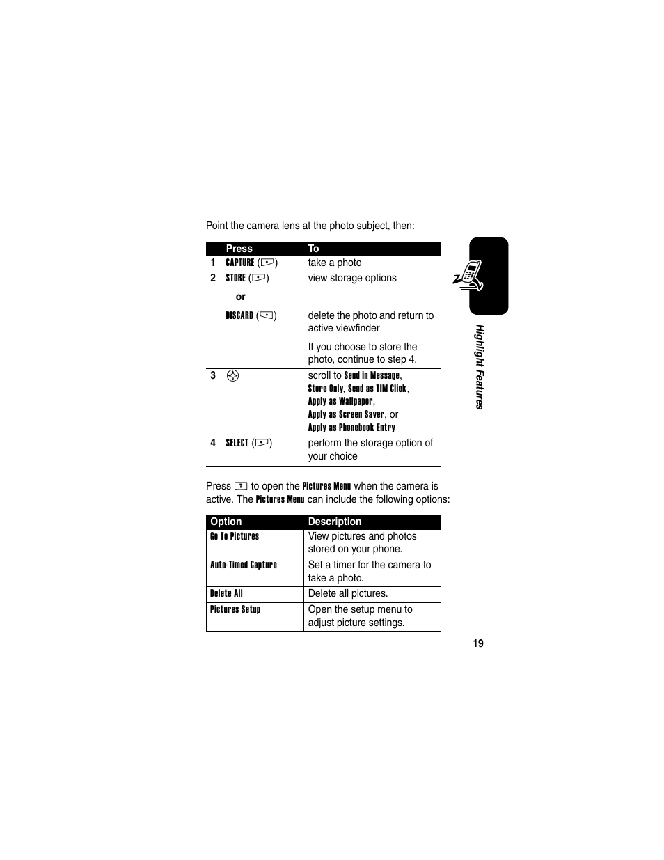 Motorola E398 User Manual | Page 20 / 120