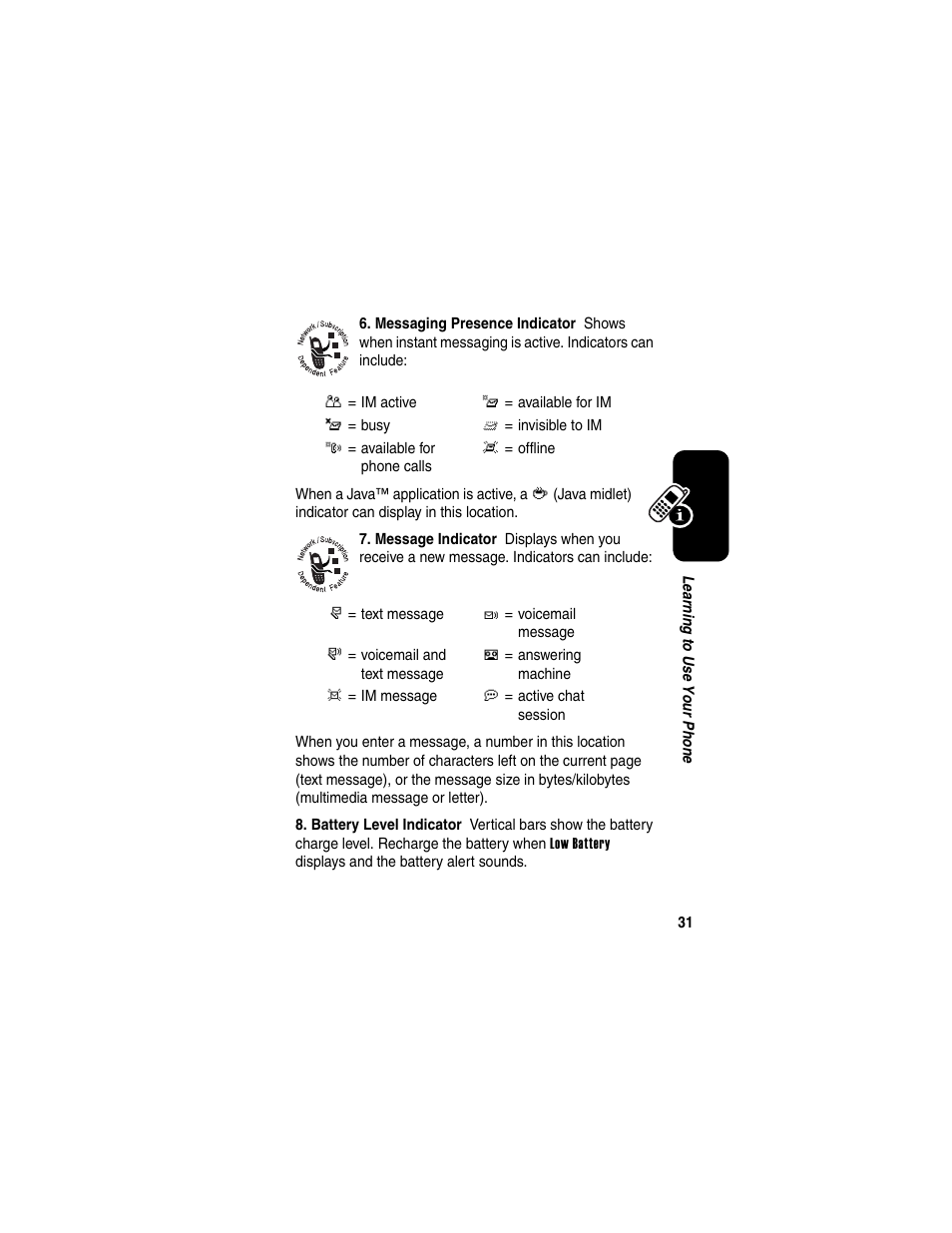 Motorola E398 User Manual | Page 32 / 120