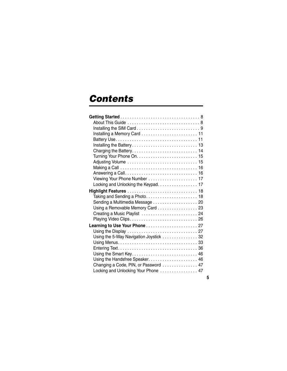 Motorola E398 User Manual | Page 6 / 120