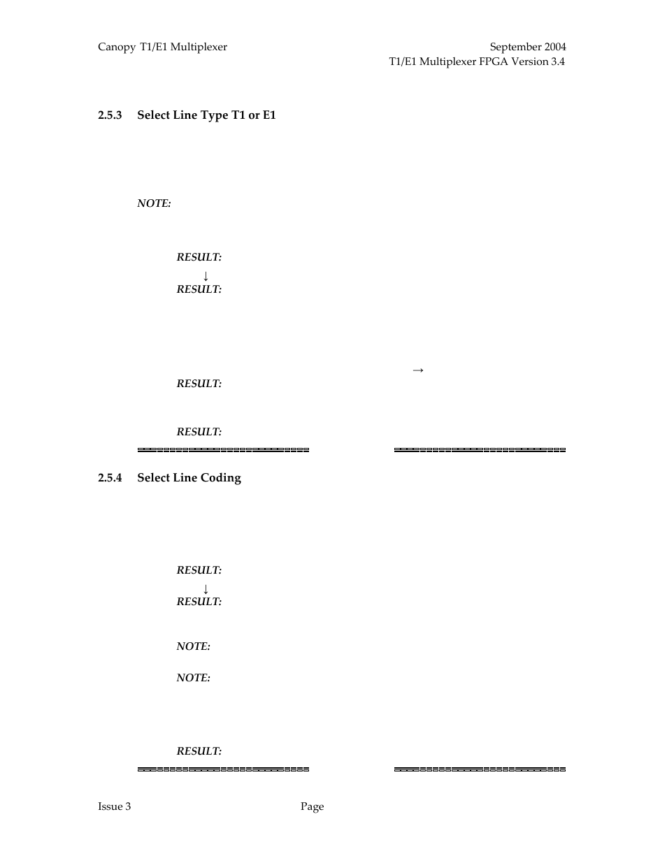 Select line type t1 or e1, Select line coding | Motorola T1/E1 User Manual | Page 49 / 73