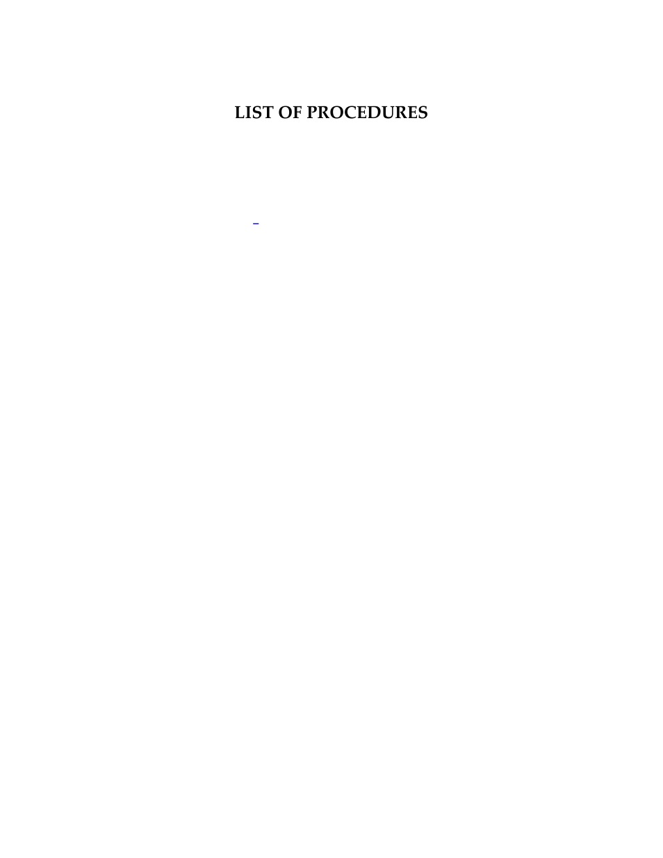 List of procedures | Motorola T1/E1 User Manual | Page 6 / 73