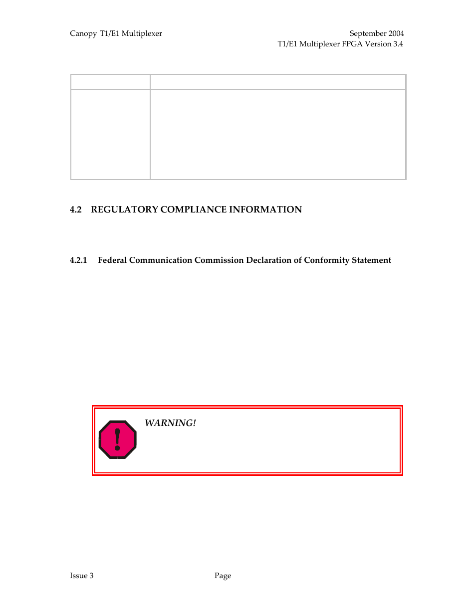 Regulatory compliance information | Motorola T1/E1 User Manual | Page 71 / 73