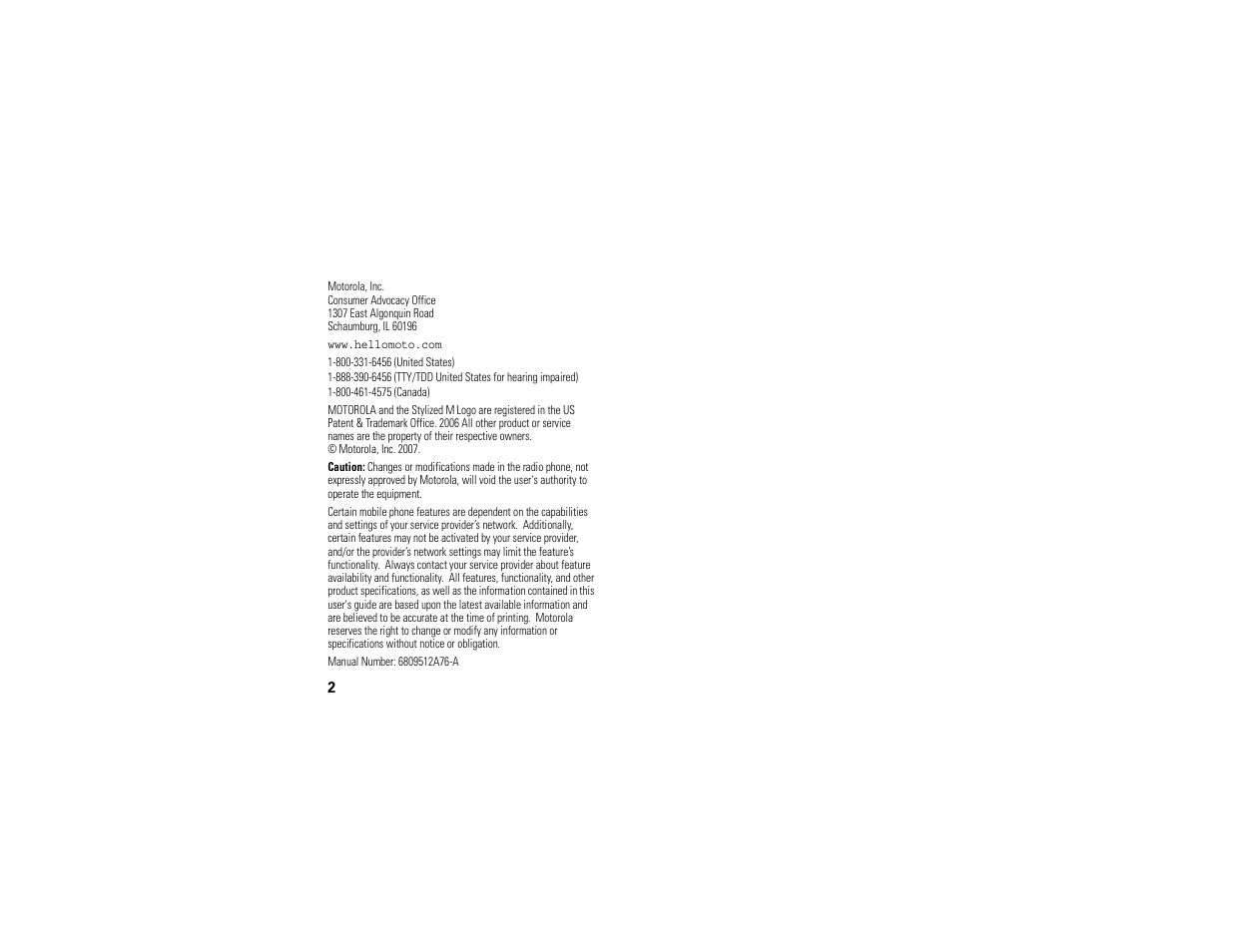 Motorola 6809512A76-A User Manual | Page 4 / 80