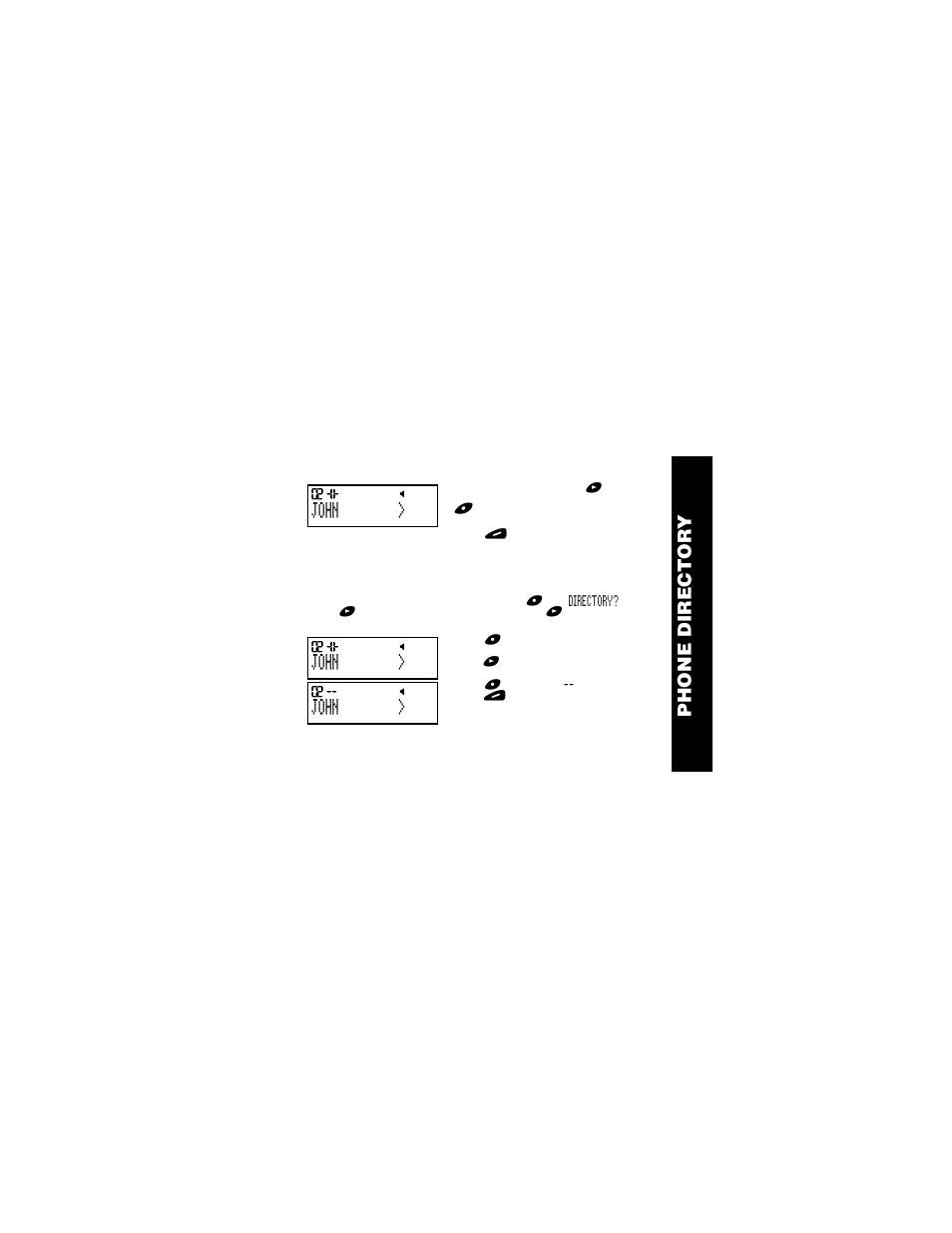 Use and car e phone director y, John | Motorola Jazz Pager User Manual | Page 33 / 48