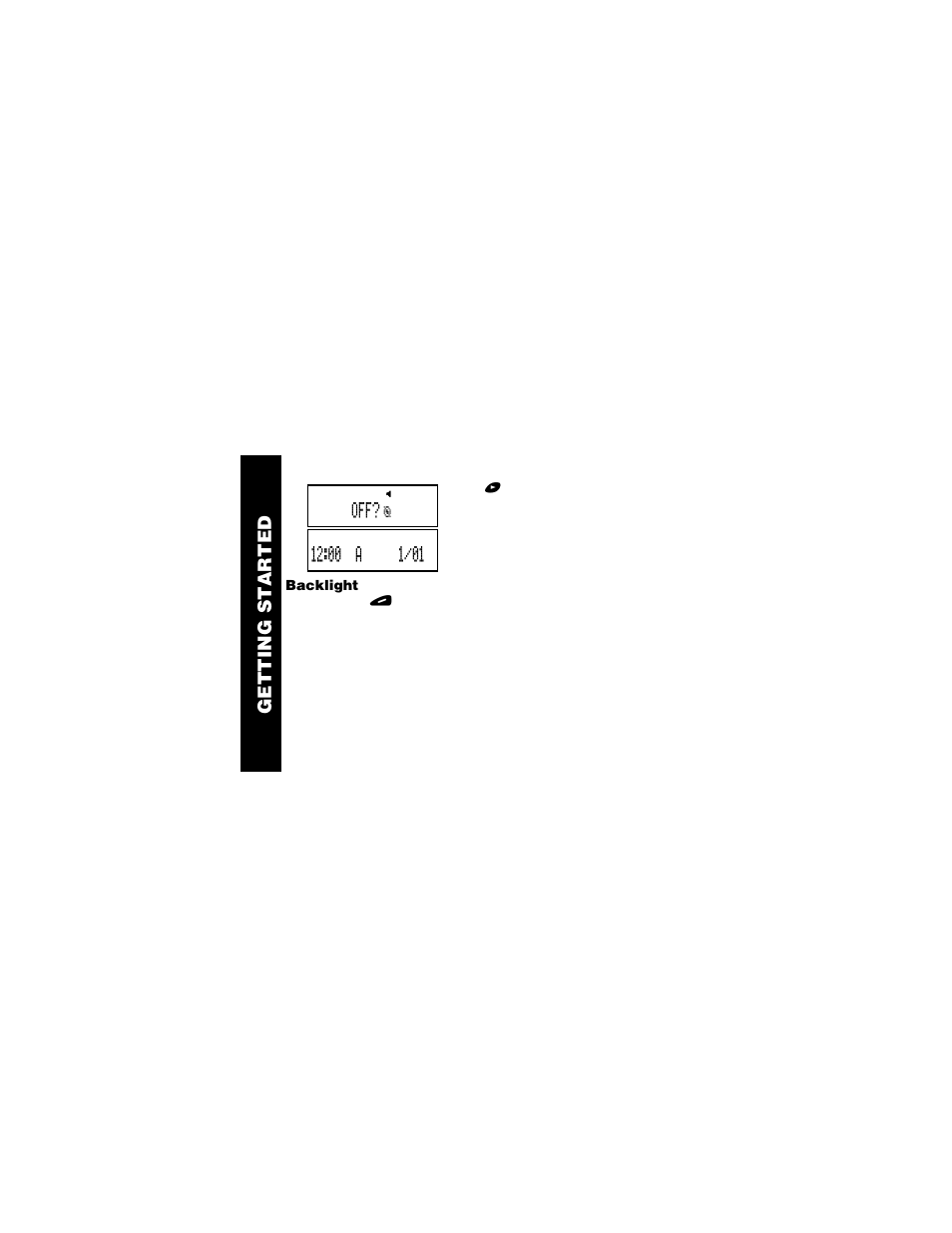 Backlight, Aler ts getting star ted | Motorola Jazz Pager User Manual | Page 6 / 48