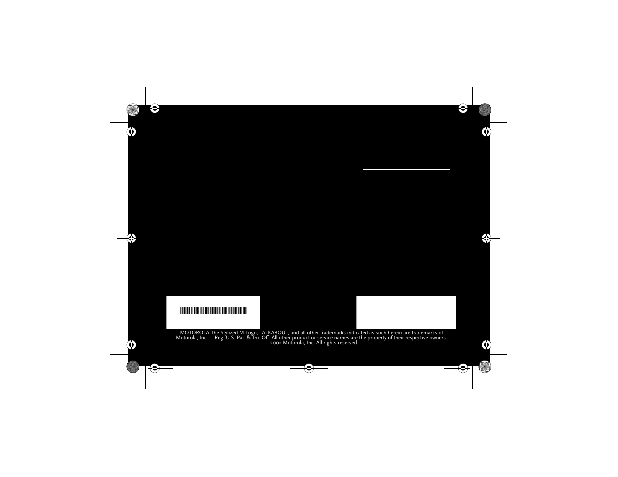 Fcc gmrs license is required | Motorola T5800 User Manual | Page 42 / 42