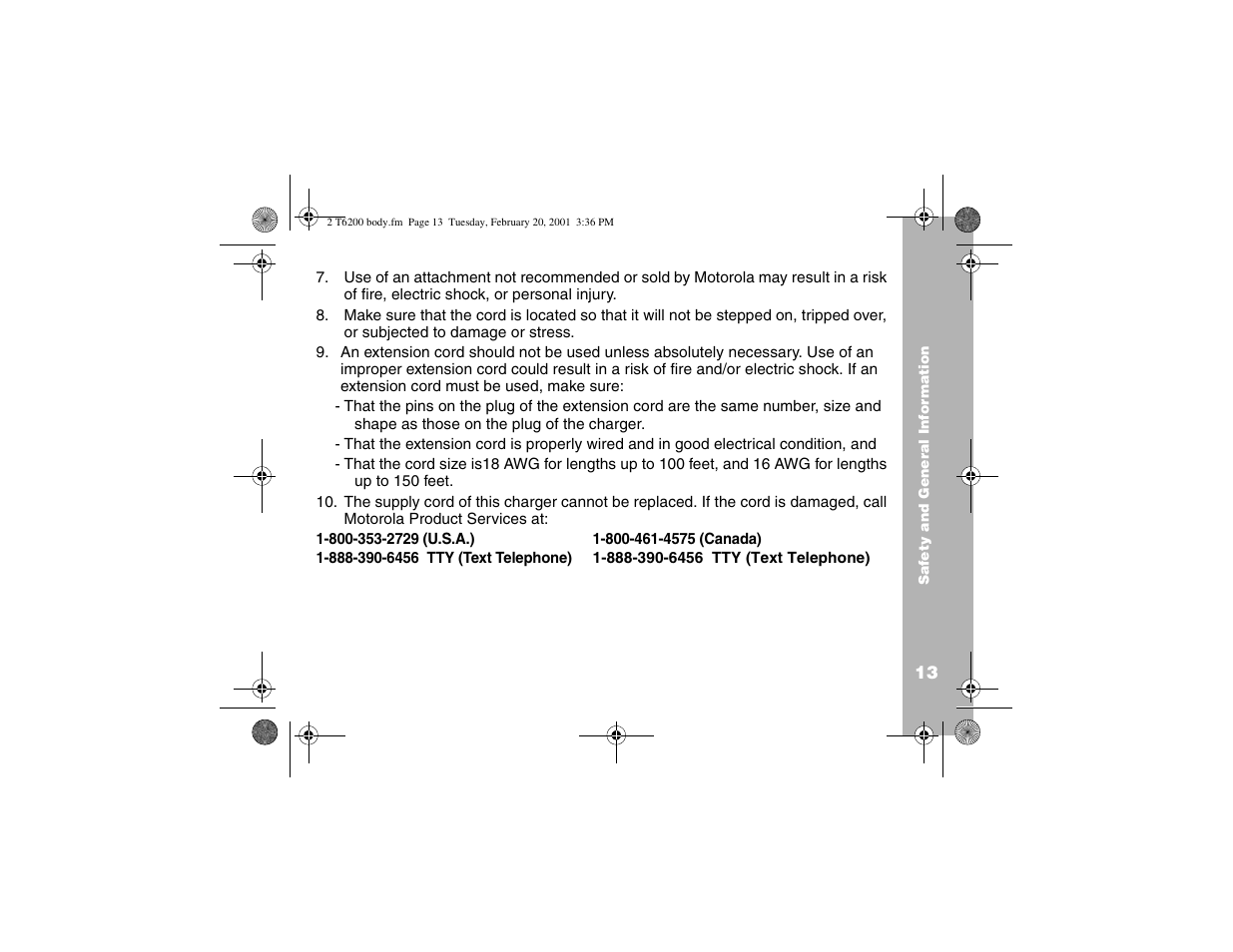 Motorola T6200 User Manual | Page 15 / 70