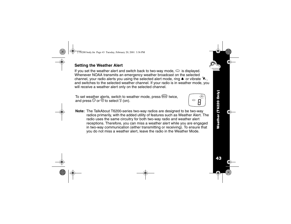 Motorola T6200 User Manual | Page 45 / 70