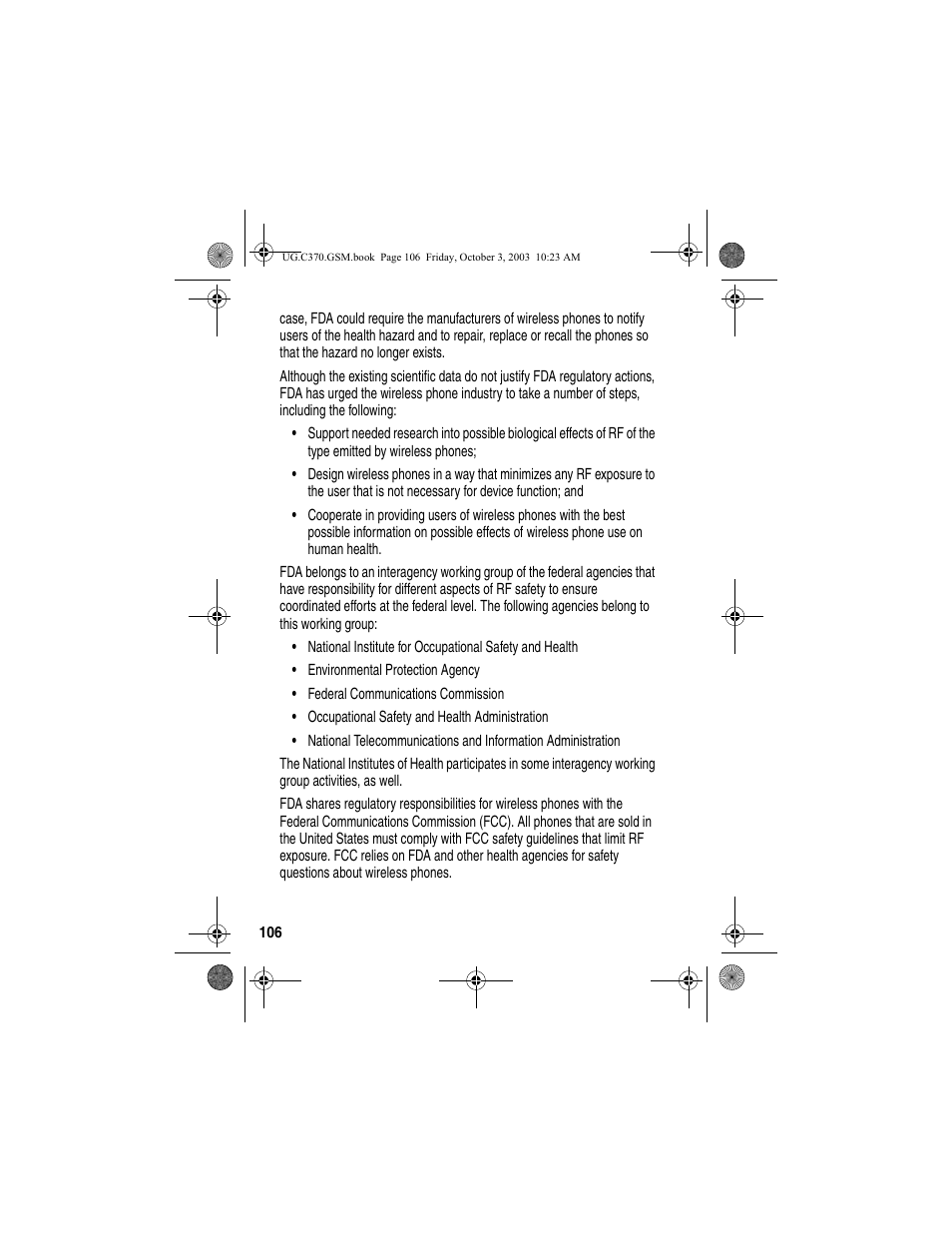 Motorola C370 Series User Manual | Page 108 / 132