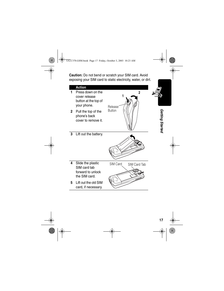 Motorola C370 Series User Manual | Page 19 / 132