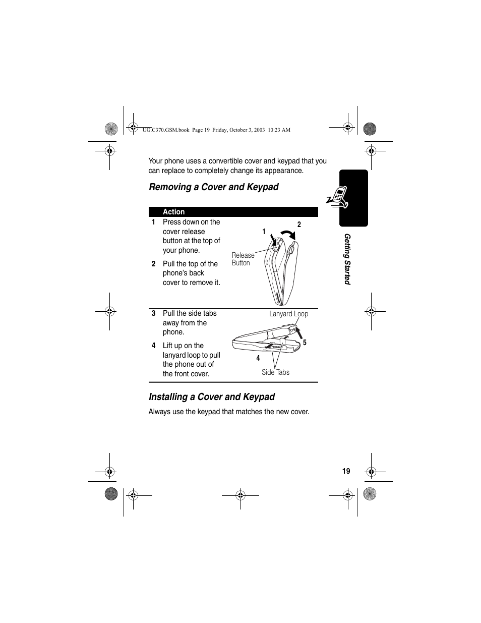 Motorola C370 Series User Manual | Page 21 / 132