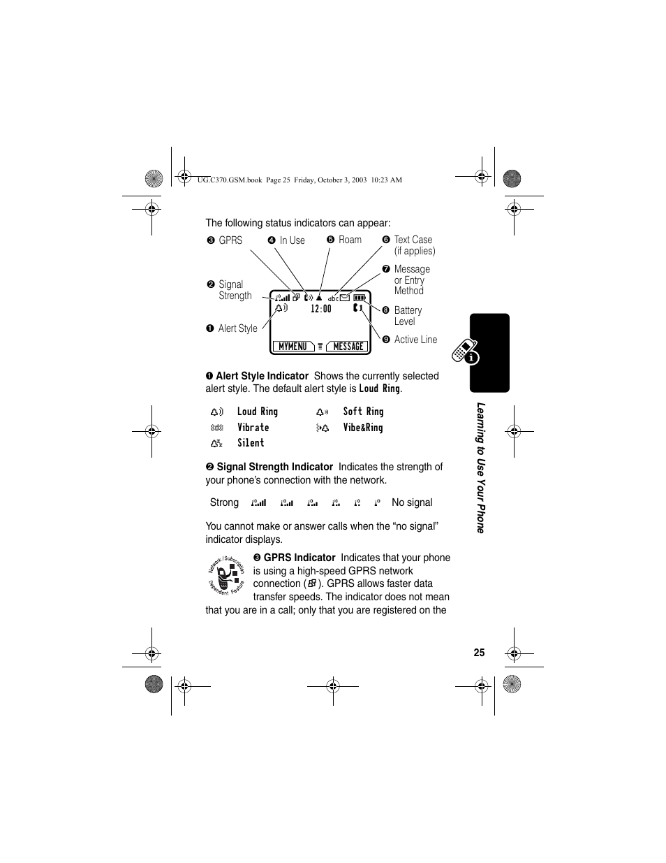 Motorola C370 Series User Manual | Page 27 / 132