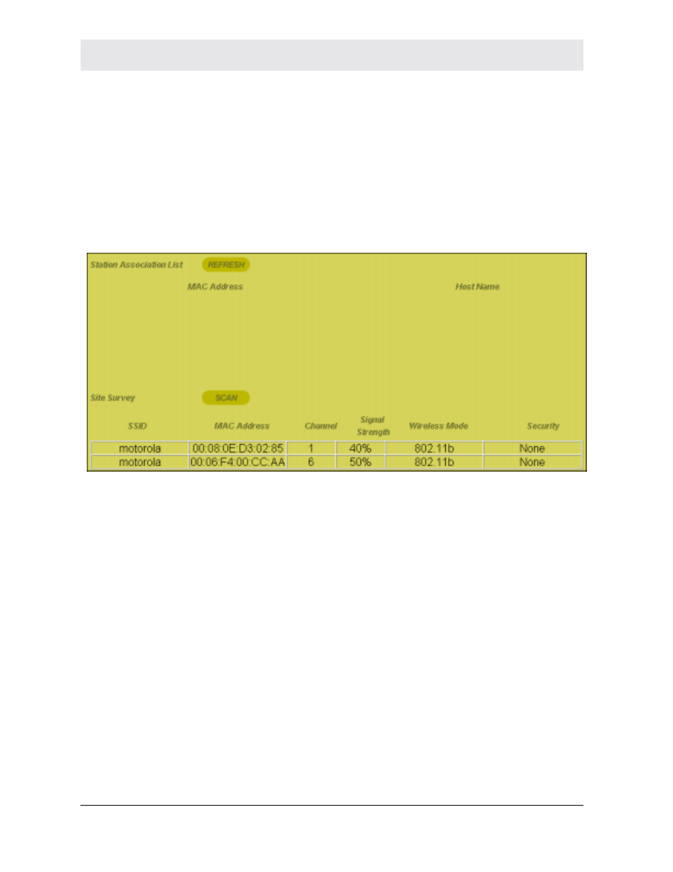 Wireless ˚ site monitor | Motorola WR850G User Manual | Page 52 / 93