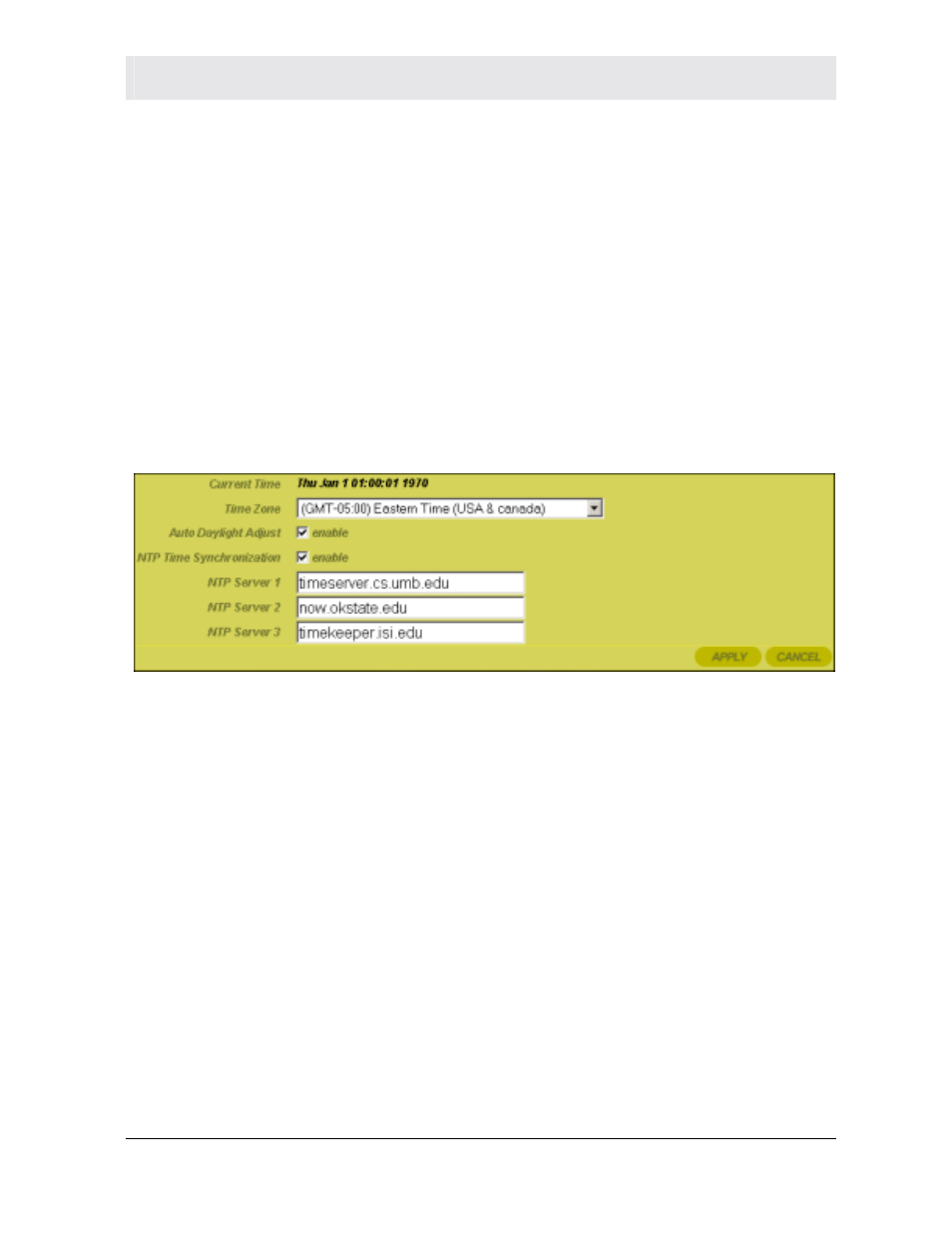 Control panel ˚ time | Motorola WR850G User Manual | Page 75 / 93